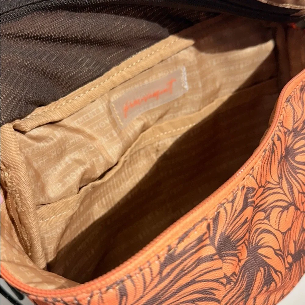 Free People! FP Movement Happy Camper Sling Bag In Monstera Brown NWT!